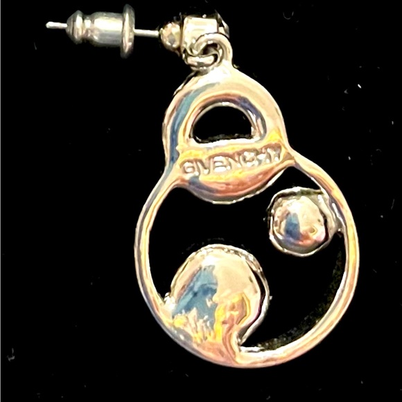 GIVENCHY Multi-Circular Pink Swarovski Crystal Drop Pierced Earrings! - Picture 6 of 7